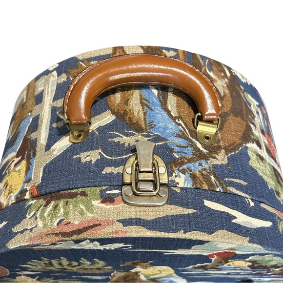 Cowboy Texas Themed Hat Box W/Matching Throw Blanket 9 Cowboy Christmas Ornament - Picture 5 of 16